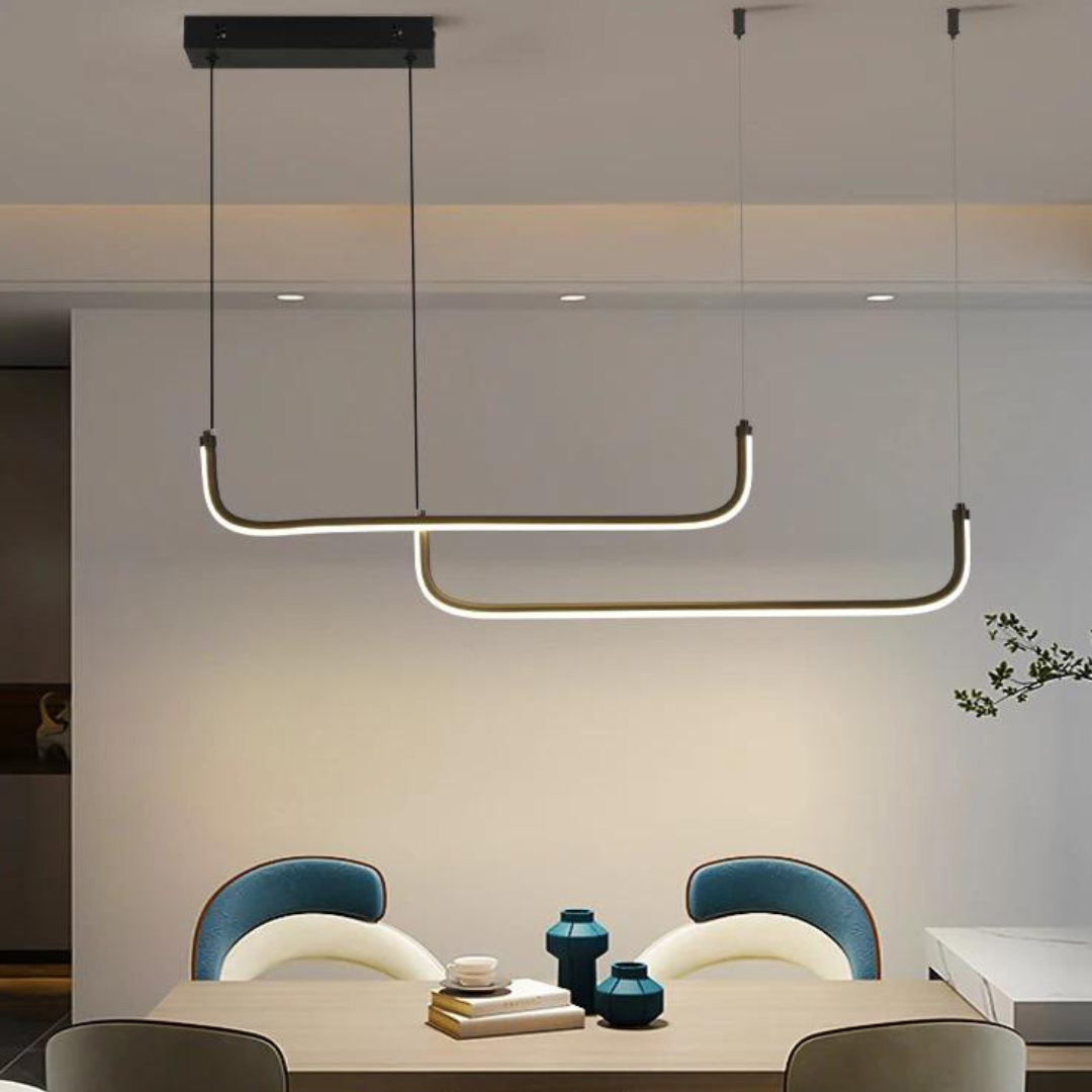 Lustre Pendente Line Plus Duplo Led 2 em 1