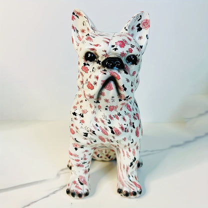 Escultura Bulldog Francês Sentado Grafite Street & Colors Grafite - 0005 Conceito 