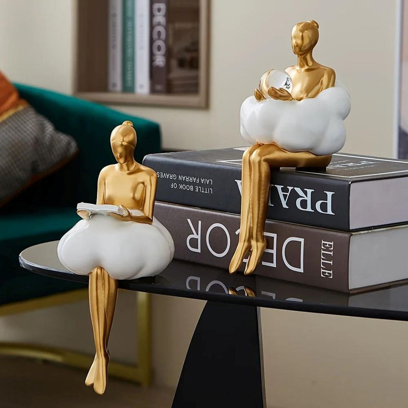 Escultura Contemporânea e Abstrata Boneca Delicada Conceito 