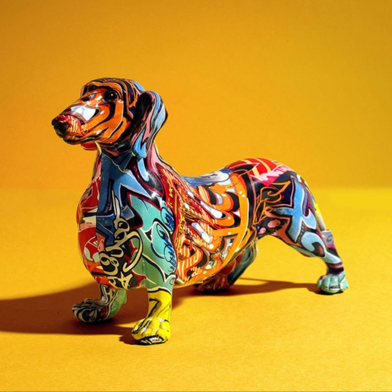 Escultura Dachshund Grafite Street & Colors Grafite - 0002 Conceito 