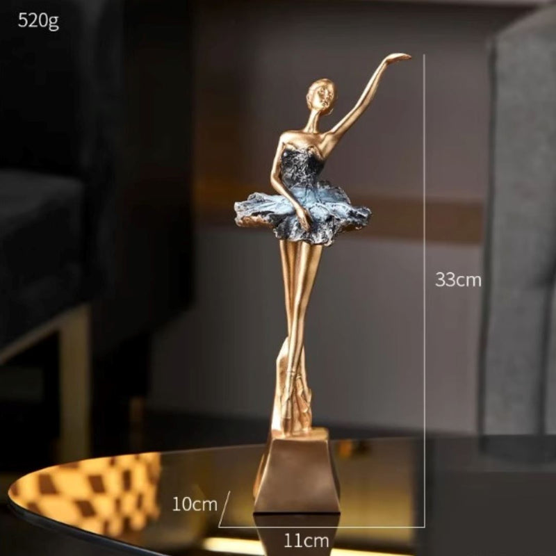 Escultura Decorativa Abstrata Bailarinas Resina - 0013 Conceito 1 