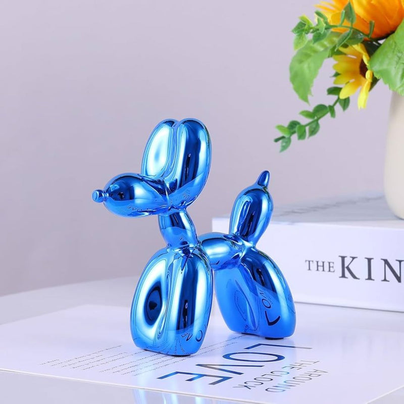Escultura Doggy Balloon Mini 10x10cm para Sala, Escritório, Consultório Resina - 0014 Conceito 