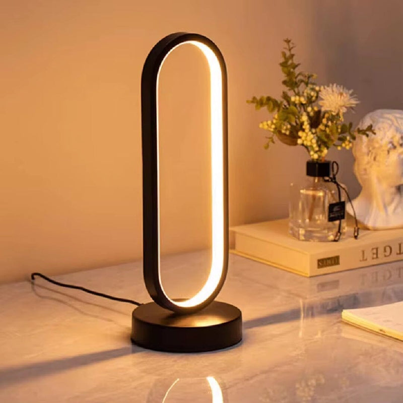 Luminária Abajur de Mesa Anel Glow LED Abajur - 0038 YuDome 