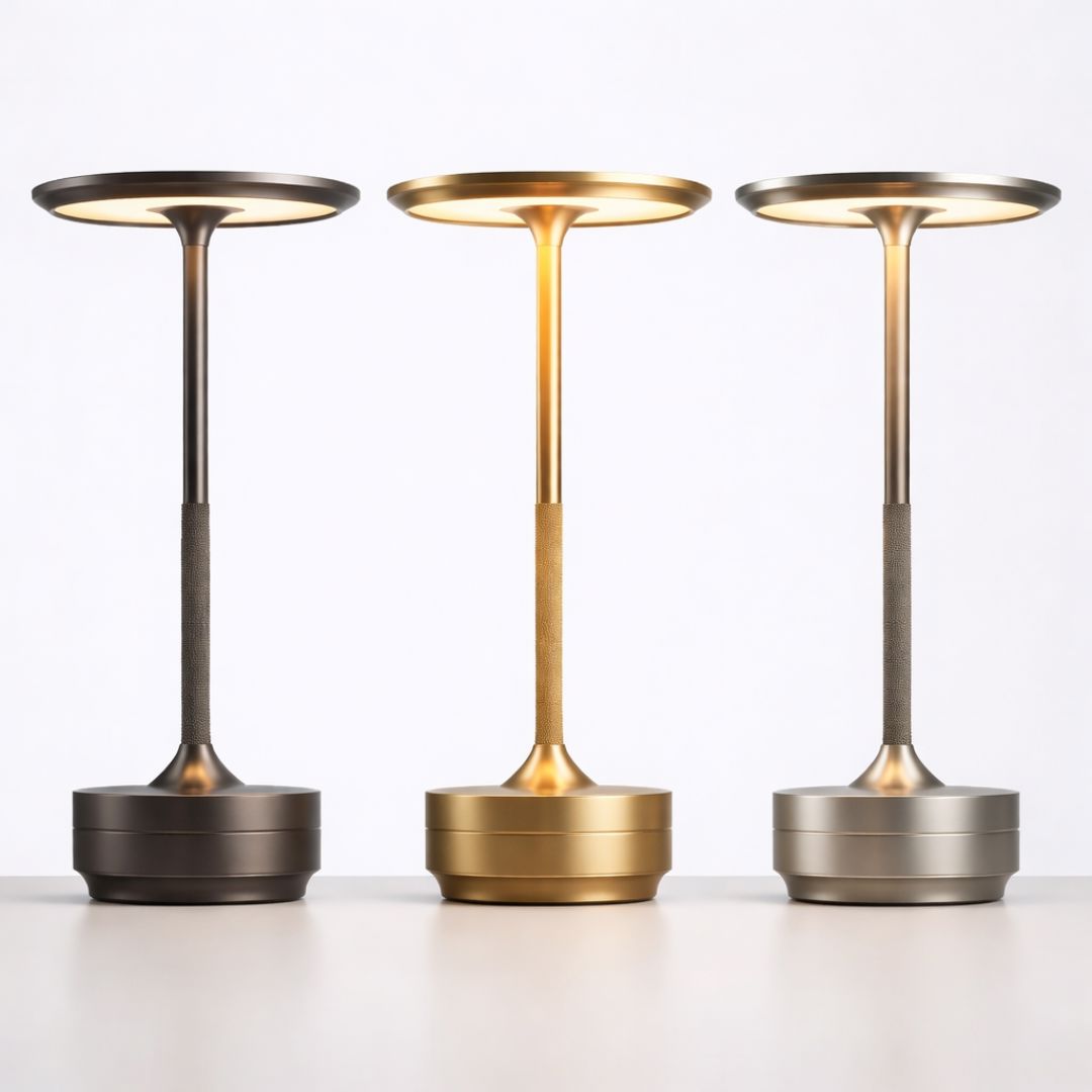 Luminária Abajur de Mesa Candeeiro Touch Essenza Recarregável USB Abajur - 0062 Conceito 