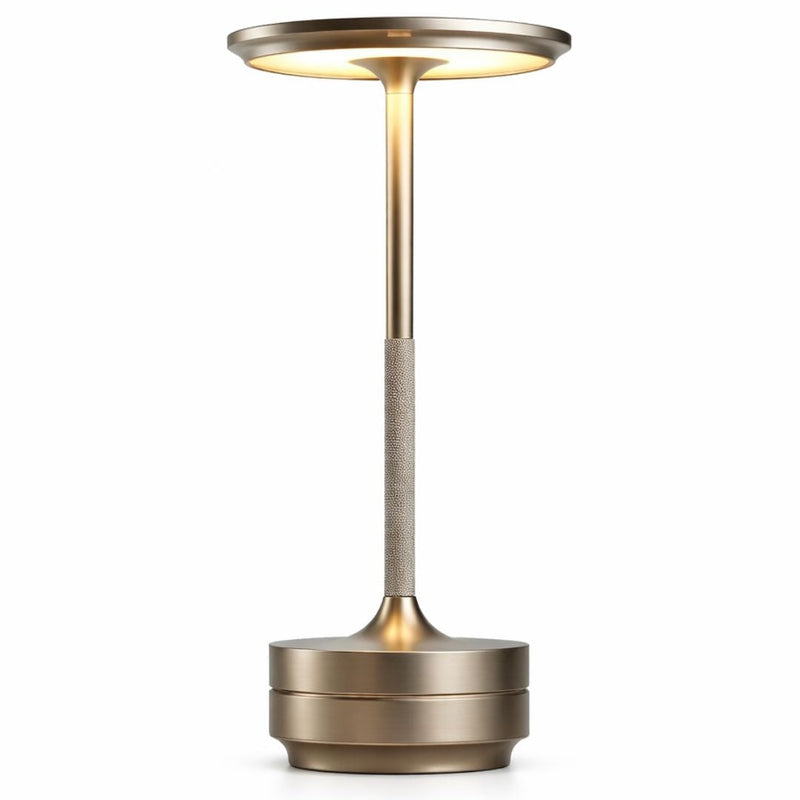 Luminária Abajur de Mesa Candeeiro Touch Essenza Recarregável USB Abajur - 0062 Conceito Prata 