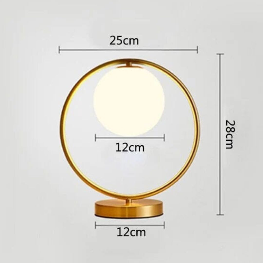 Luminária Abajur de Mesa Circular Harmony Abajur - 0004 Conceito 