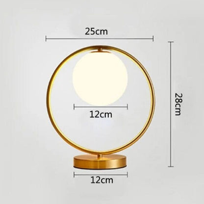 Luminária Abajur de Mesa Circular Harmony Abajur - 0004 Conceito 