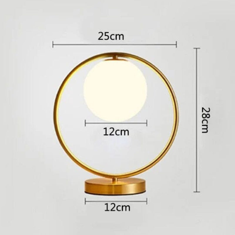 Luminária Abajur de Mesa Circular Harmony Abajur - 0004 Conceito 