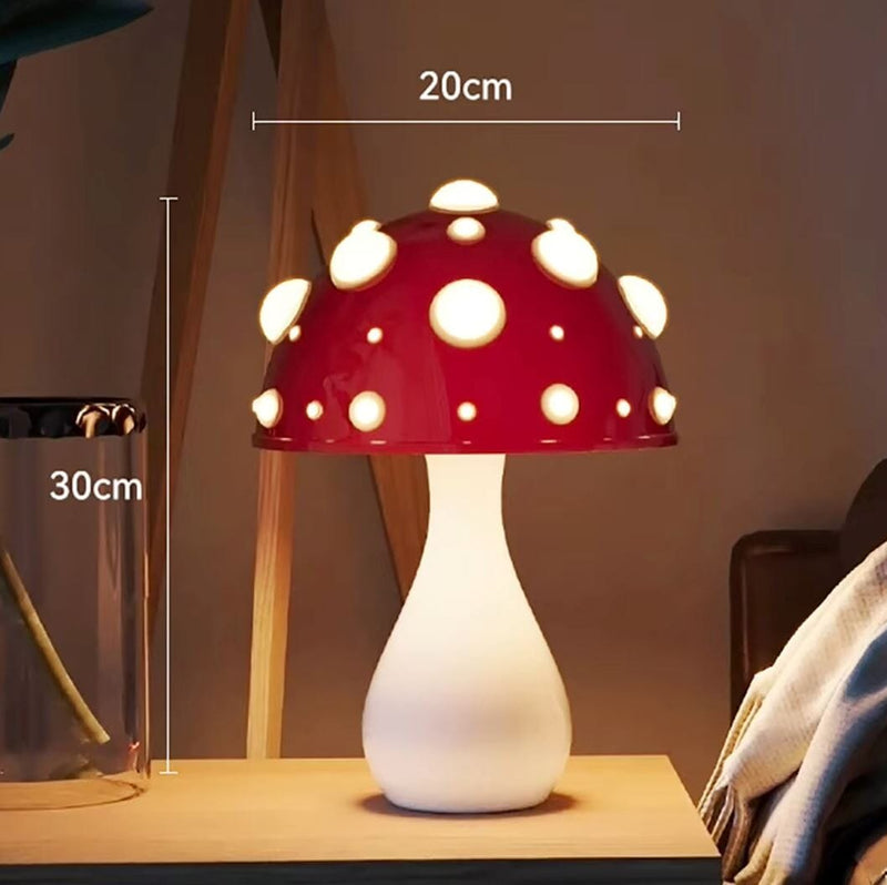 Luminária Abajur de Mesa Cogumelo Realista em LED Conceito 