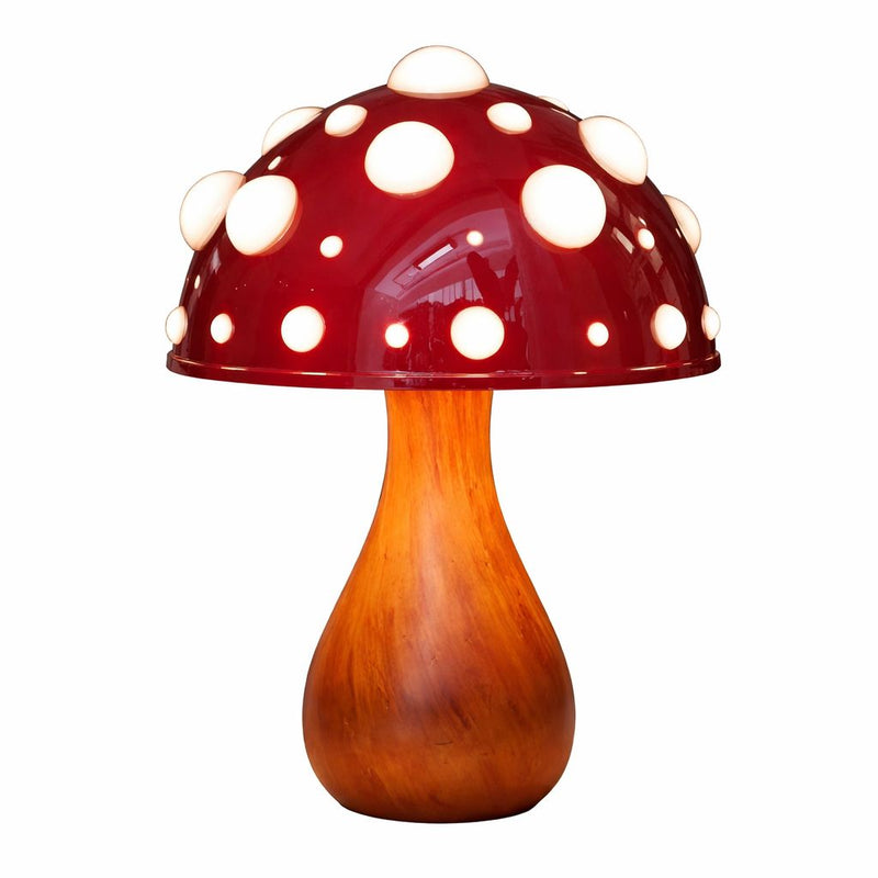 Luminária Abajur de Mesa Cogumelo Realista em Led Conceito 