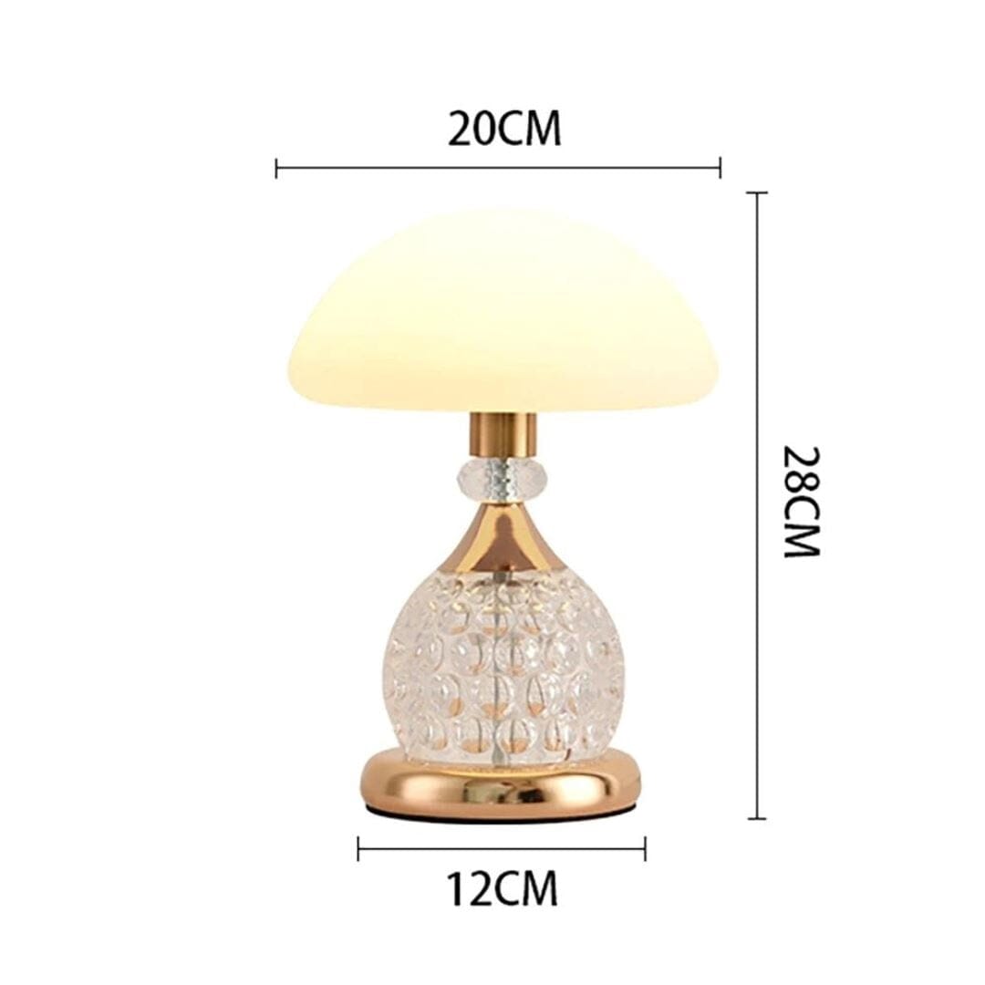 Luminária Abajur de Mesa Cogumelo Retrô Deluxe 38cm Abajur - 0039 Conceito 