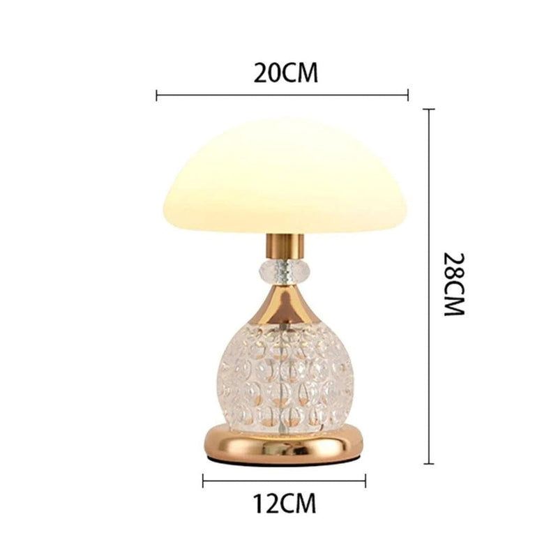 Luminária Abajur de Mesa Cogumelo Retrô Deluxe 38cm Abajur - 0039 Conceito 