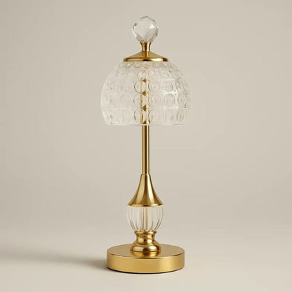 Luminária Abajur de Mesa Cristal Vintage Royale Conceito 