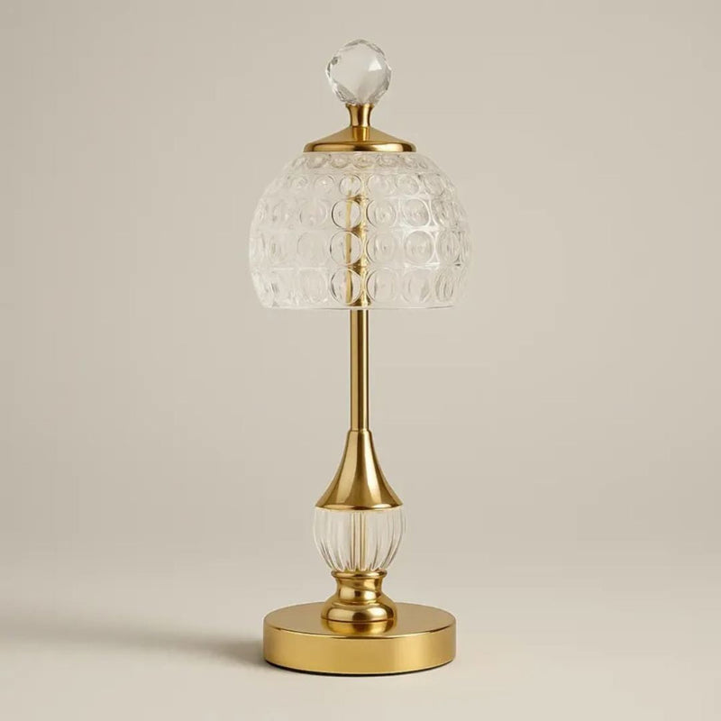Luminária Abajur de Mesa Cristal Vintage Royale Conceito 