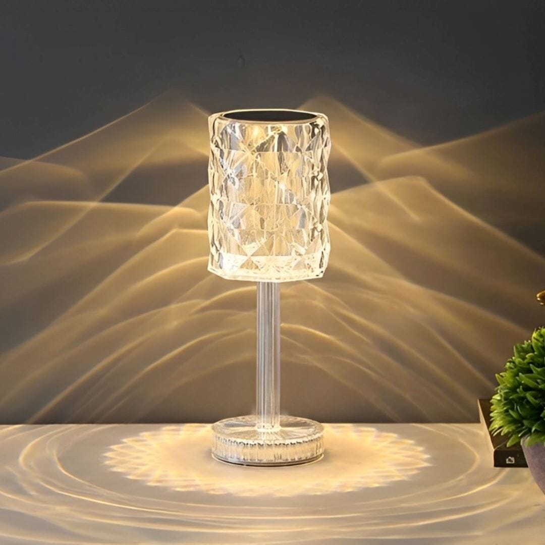 Luminária Abajur de Mesa Cristalina Touch em LED 36cm Abajur - 0047 YuDome 
