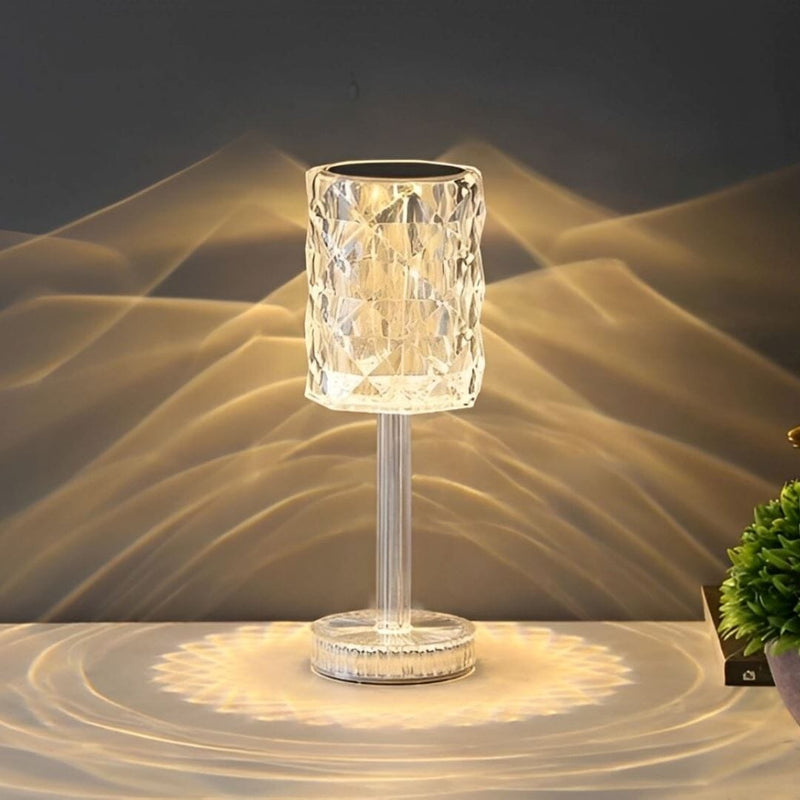 Luminária Abajur de Mesa Cristalina Touch em LED 36cm Abajur - 0047 YuDome 