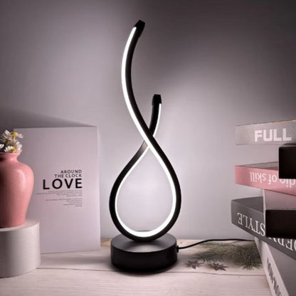 Luminária Abajur de Mesa Espiral em Gota Light Abajur - 0033 YuDome 