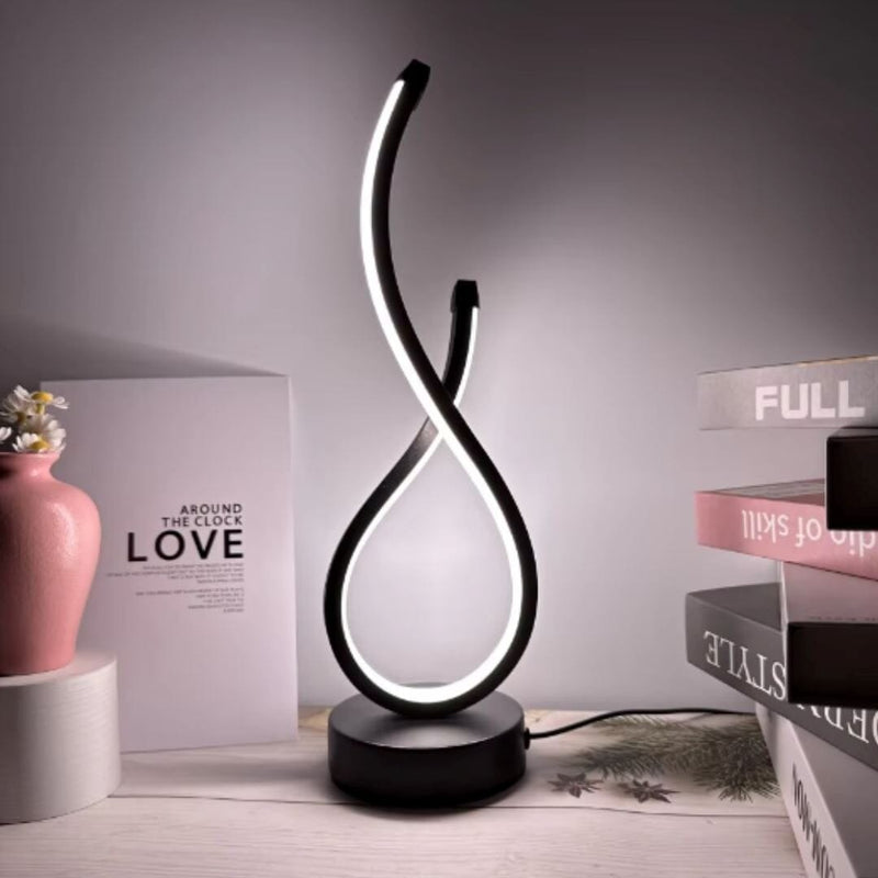 Luminária Abajur de Mesa Espiral em Gota Light Abajur - 0033 YuDome 