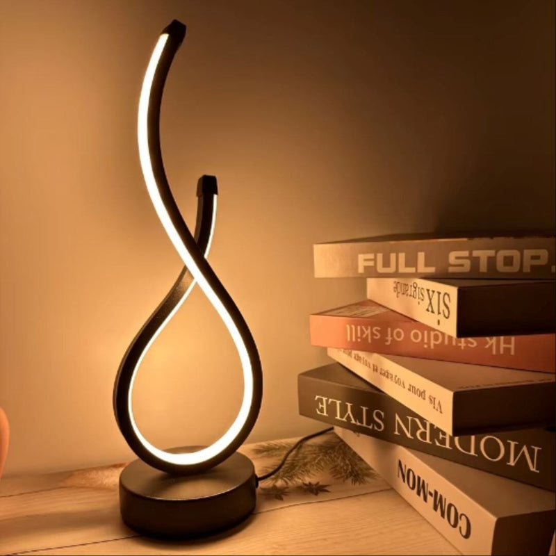 Luminária Abajur de Mesa Espiral em Gota Light Abajur - 0033 YuDome 