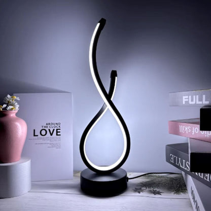 Luminária Abajur de Mesa Espiral em Gota Light Abajur - 0033 YuDome 