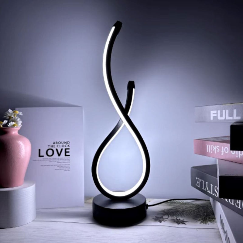 Luminária Abajur de Mesa Espiral em Gota Light Abajur - 0033 YuDome 