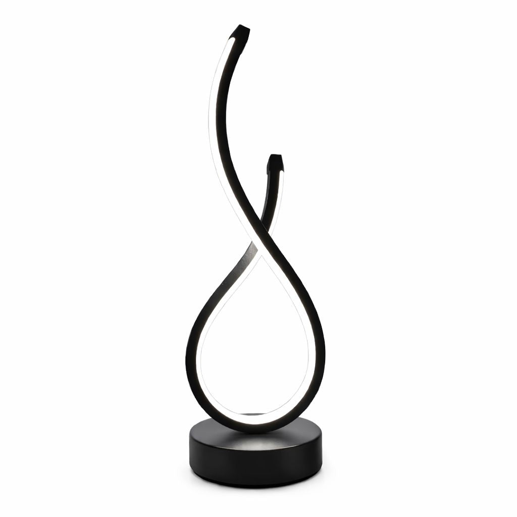 Luminária Abajur de Mesa Espiral em Gota Light Conceito 