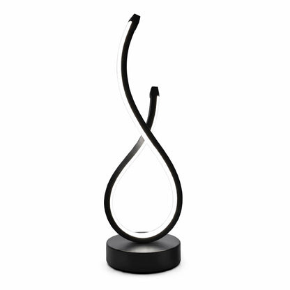 Luminária Abajur de Mesa Espiral em Gota Light Conceito 