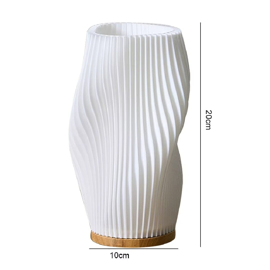 Luminária Abajur de Mesa Espiral Naturale – Design em Madeira e Led ### Conceito 