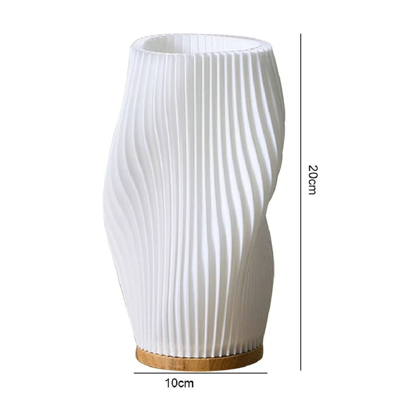 Luminária Abajur de Mesa Espiral Naturale – Design em Madeira e Led ### Conceito 