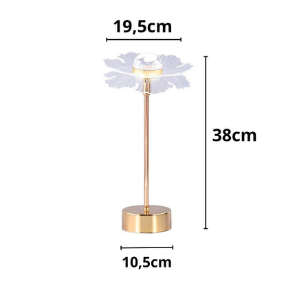 Luminária Abajur de Mesa Flower 38cm Abajur - 0006 Conceito 