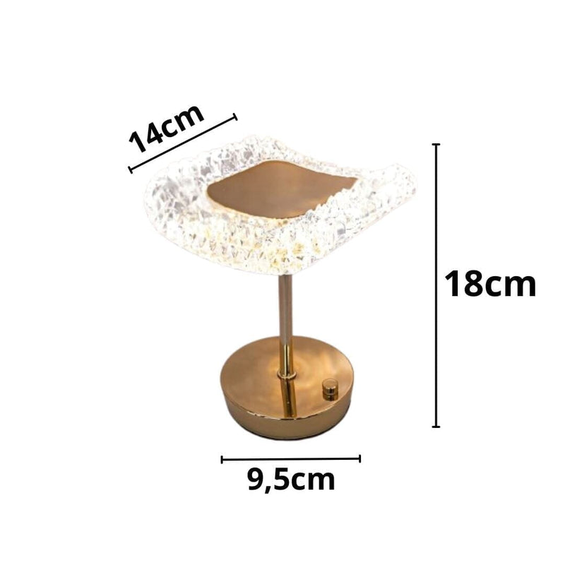 Luminária Abajur de Mesa Móvel Dainty Vintage Recarregável e Sem Fio Conceito 