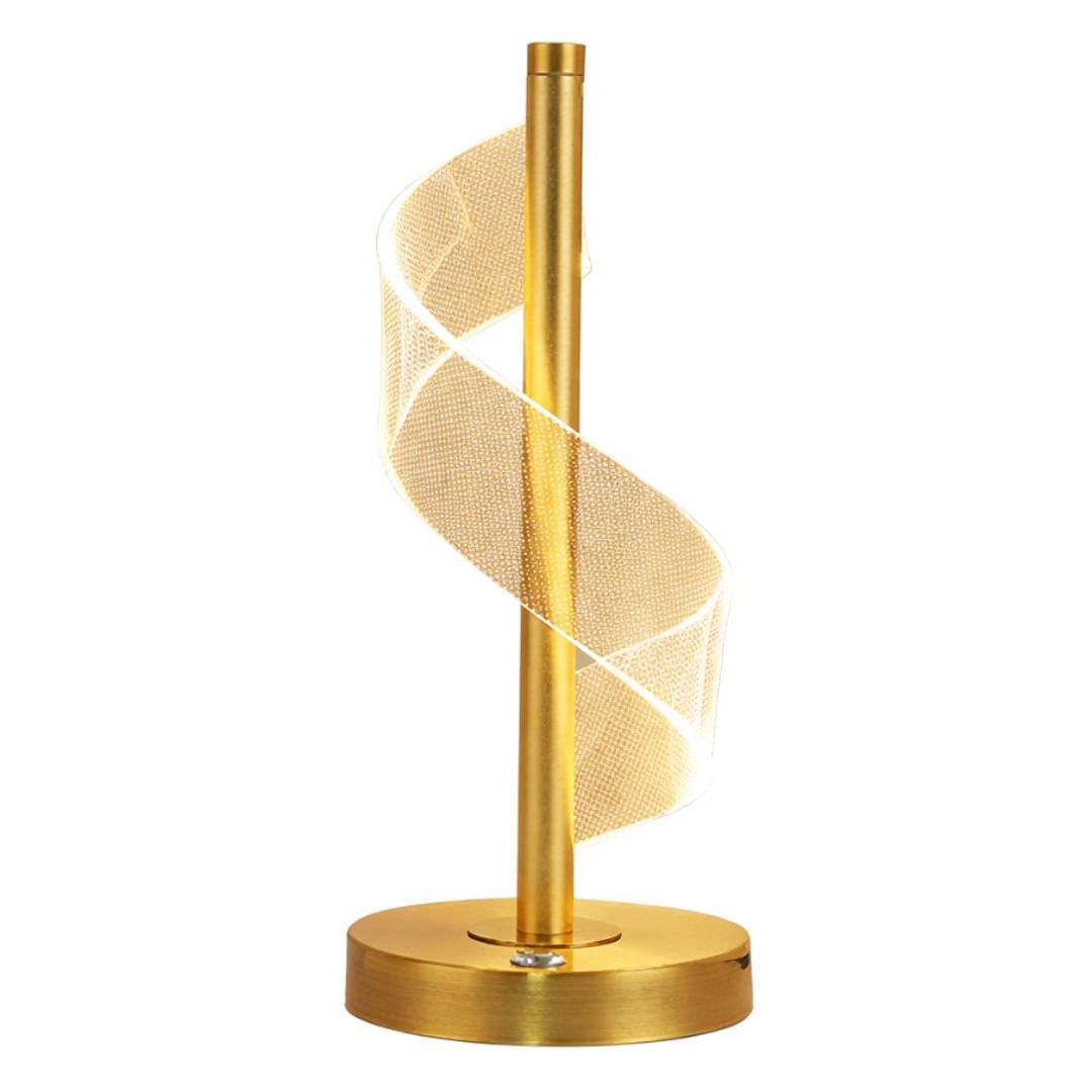 Luminária Abajur de Mesa Touch em Espiral Acrílico Abajur - 0014 Conceito 