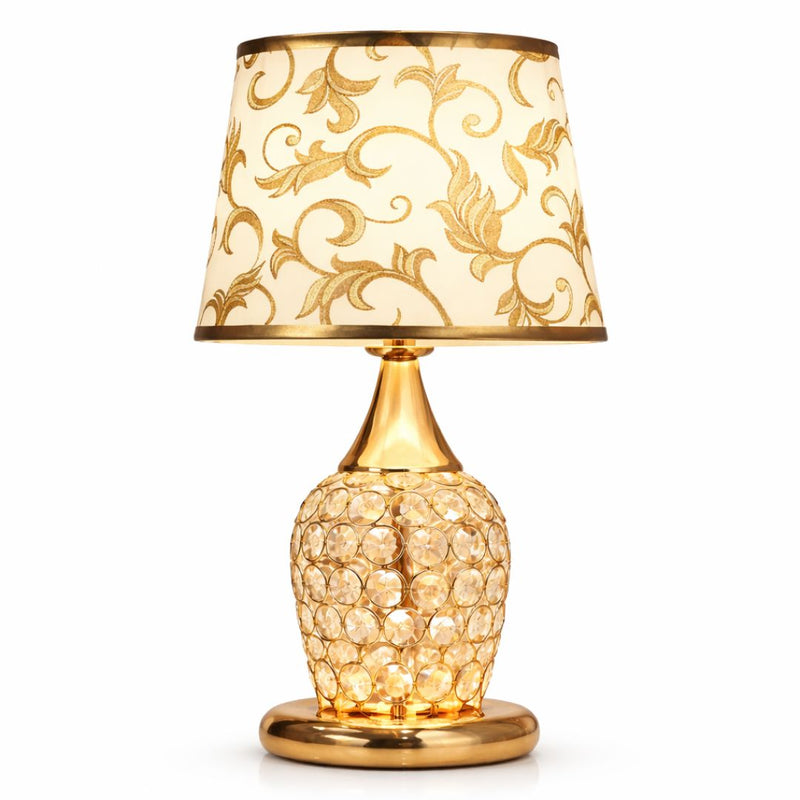 Luminária Abajur de Mesa Vintage Europeu Arabesco Abajur - 0057 Conceito 