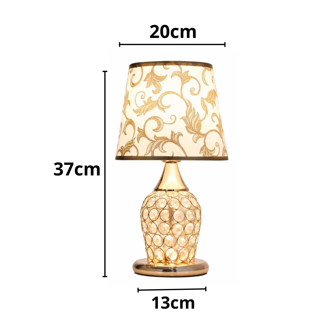 Luminária Abajur de Mesa Vintage Europeu Arabesco Abajur - 0057 Conceito 