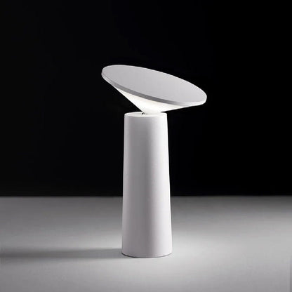 Luminária Abajur Pirâmide Sem Fio - Recarregável ABajur - 0019 Conceito Branco 
