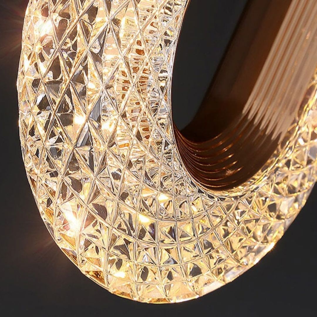 Luminária Arandela de Luxo Cristal Oval Arandela 0002 Conceito 