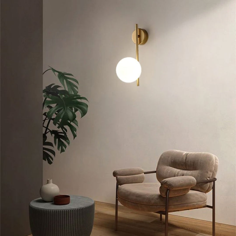Luminária Arandela de Parede Esfera Opus em Led Conceito 
