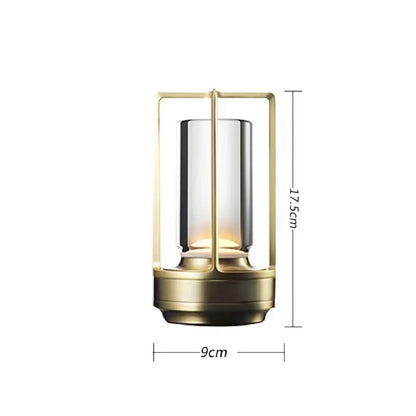Luminária Atmosfera Crystal Touch LED Abajur - 0028 YuDome 