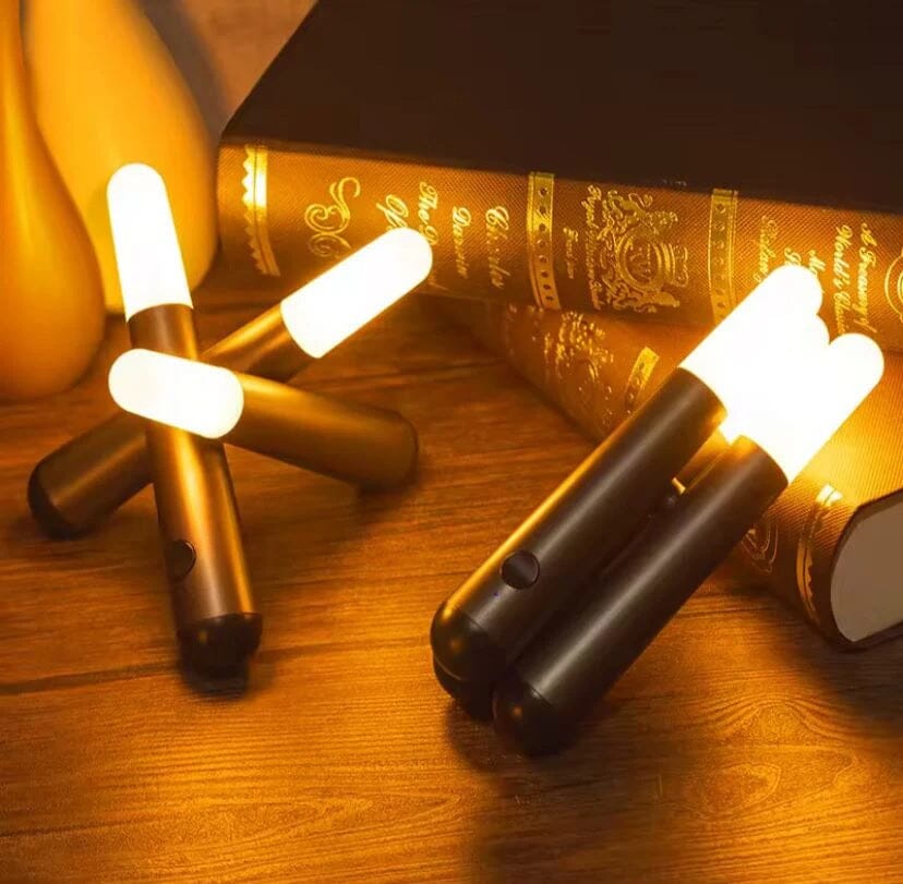 Luminária Móvel Touch de Mesa Artcualda Flame USB Conceito 