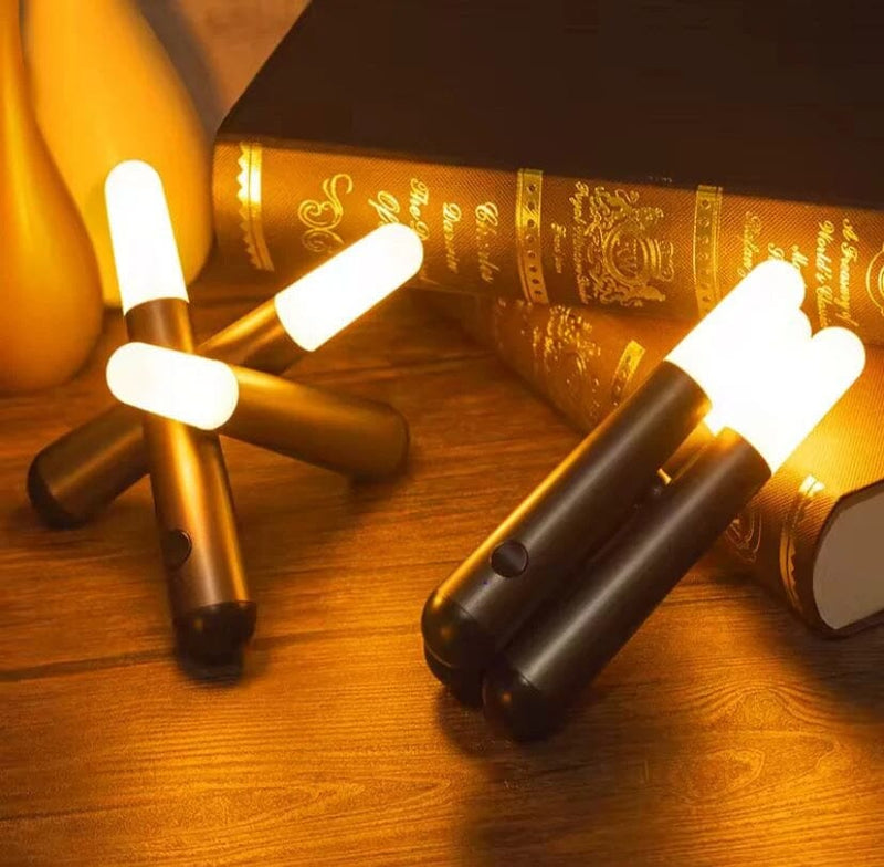 Luminária Móvel Touch de Mesa Artcualda Flame USB Conceito 