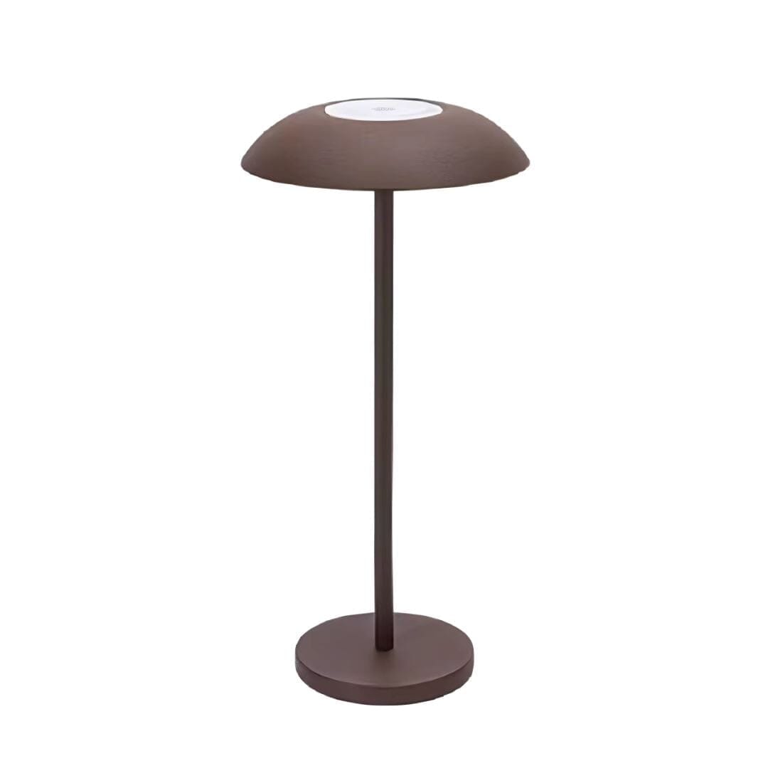 Luminária Móvel Touch de Mesa - Candeeiro e Abajur Salt Lamp 31cm Yudome Marrom 