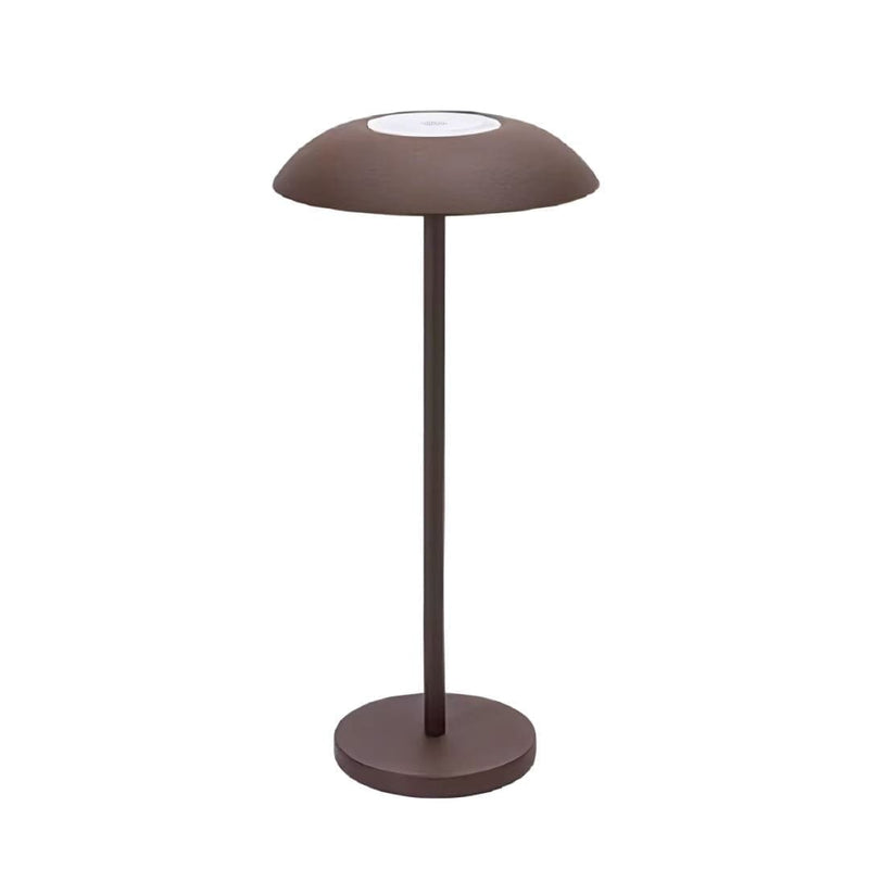 Luminária Móvel Touch de Mesa - Candeeiro e Abajur Salt Lamp 31cm Yudome Marrom 