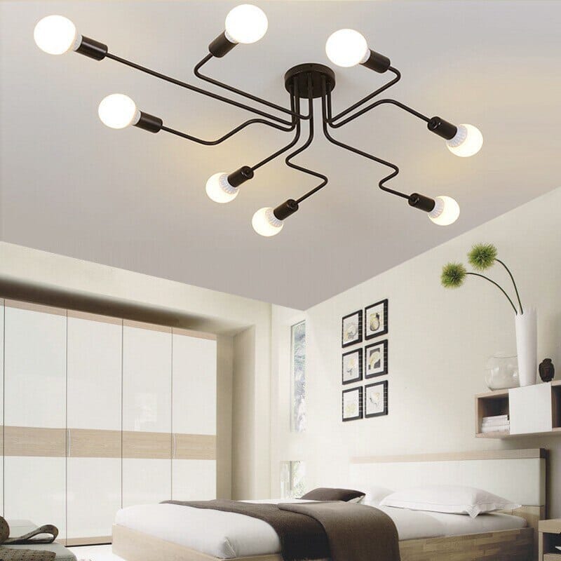 Lustre de Teto Spider (4, 6 e 8 Pontas) Conceito 