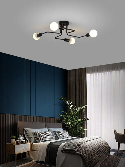 Lustre de Teto Spider (4, 6 e 8 Pontas) Conceito 4 Pontas 