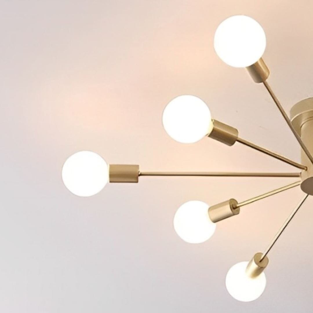 Lustre Luminária de Teto Sputnik Pólux (10 lâmpadas) Lustre - 0005 Conceito 