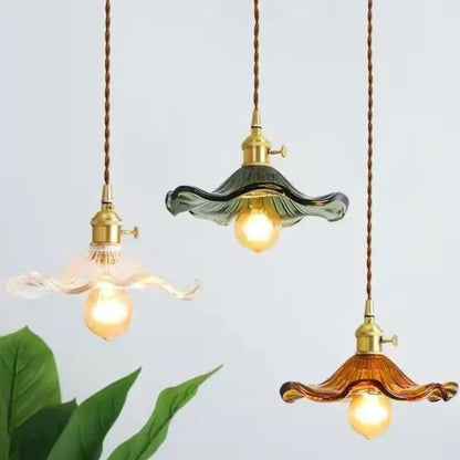 Lustre Pendente de Luxo Floral Vintage Retrô Pendente - 0044 YuDome 