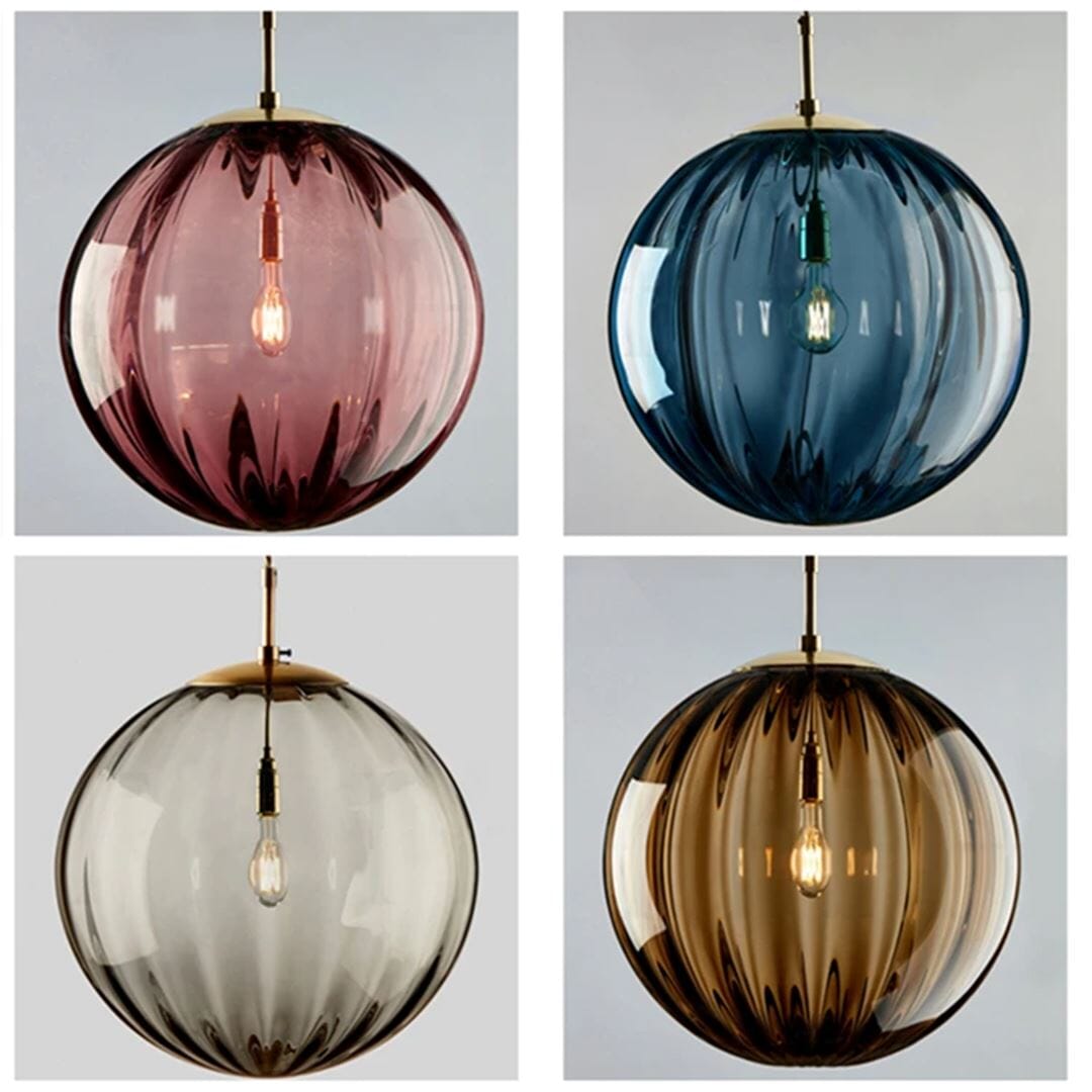 Lustre Pendente Esfera Craquelado - 15cm Pendente - 0029 YuDome 