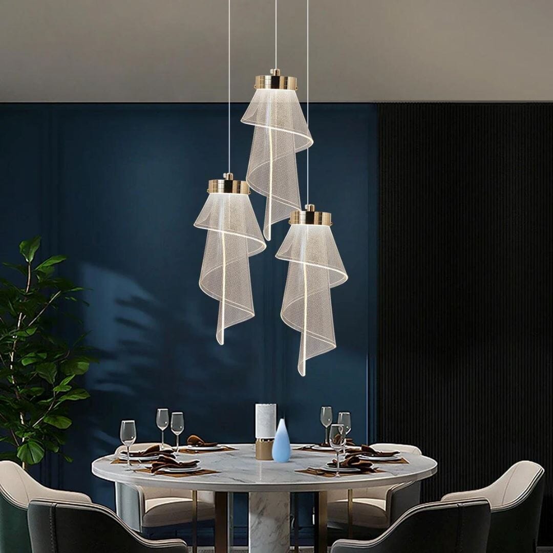 Lustre Pendente Flower LED 3 Tons para Sala Quarto e Cozinha ### Conceito 