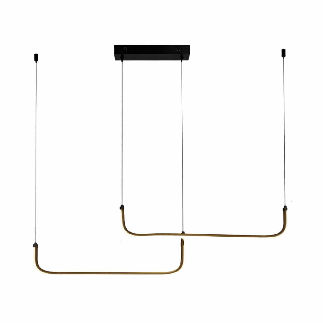 Lustre Pendente Line Plus Duplo Led 2 em 1 Lustre - 0028 Conceito 