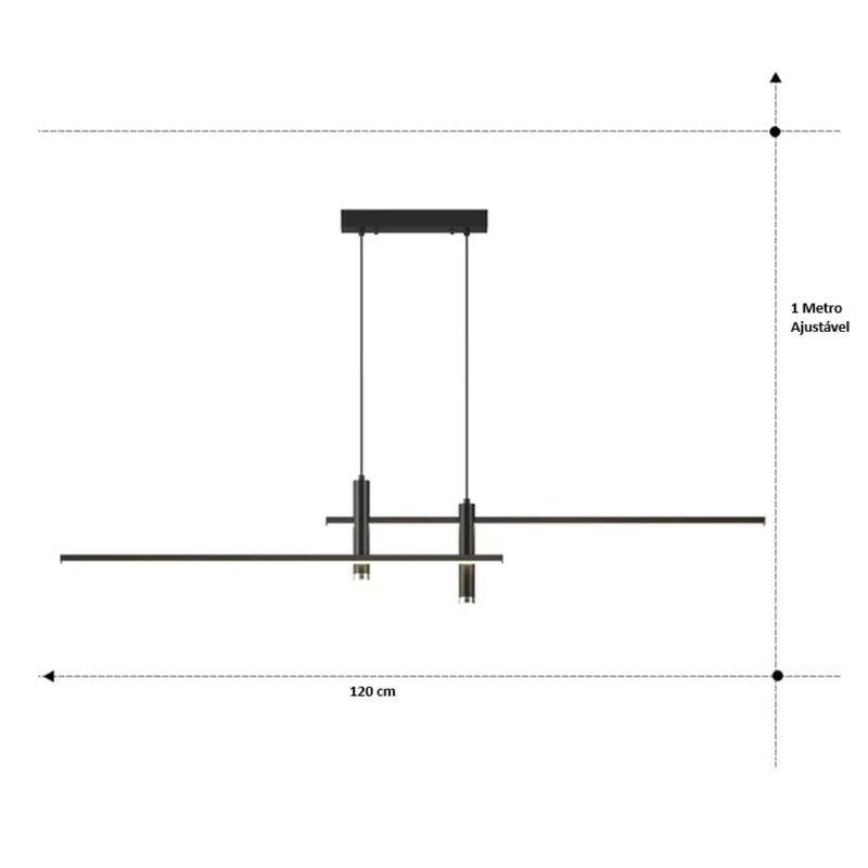 Lustre Pendente Linear Elegance em Led ### Conceito 